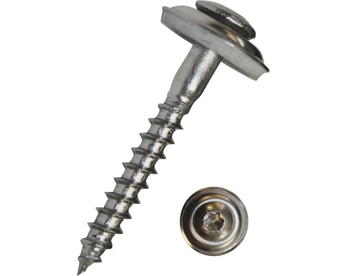 DRESSELHAUS Sprenglerschroef 4,5x80 mm RVS A2, 100 stuks Plaatschroef met afdichtring