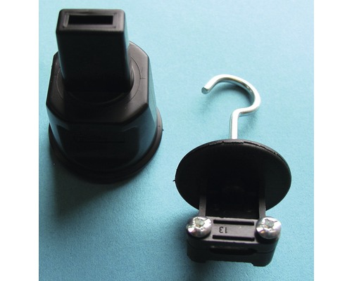 Kunststofhaak voor bevestiging