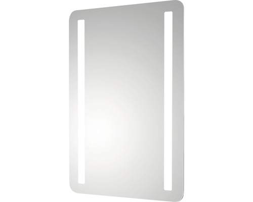 Rechthoekige spiegel met geïntegreerde verlichting