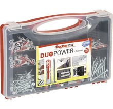 Fischer Duopower schroeven en pluggen set in een transparante opbergdoos