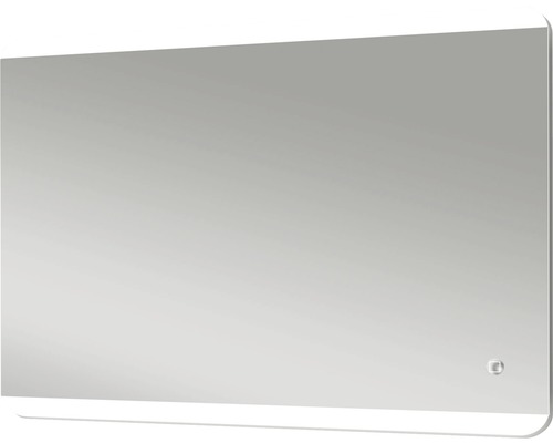 Rechthoekige badkamerspiegel met geïntegreerde verlichting