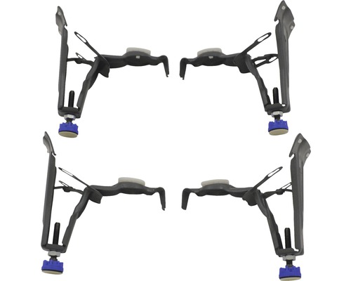 Vier tafelpoten bevestigingsplaten voor de montage van tafelpoten