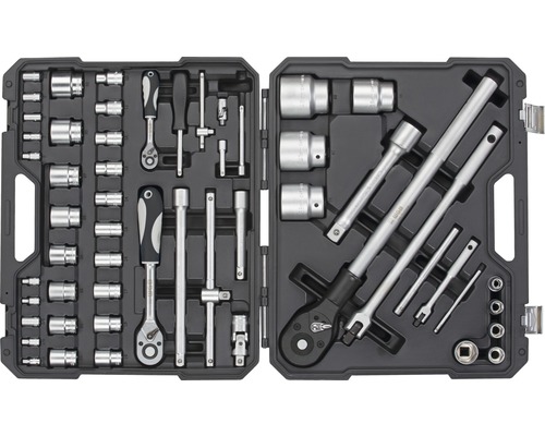 Gereedschapskoffer met dopsleutelset en ratels