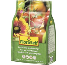 FloraSelf tuin- en groentemest in een verpakking van 2,5 kilogram