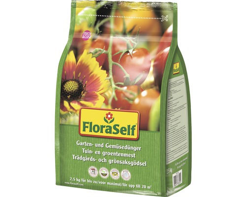 FLORASELF® Tuin & groenten meststof 2,5 kg