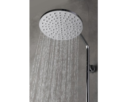 Ronde douchekop met waterstraal