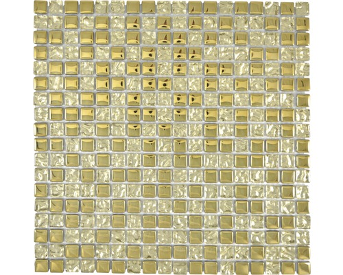 Mozaïektegel glas XCMM610 goud 30x30 cm