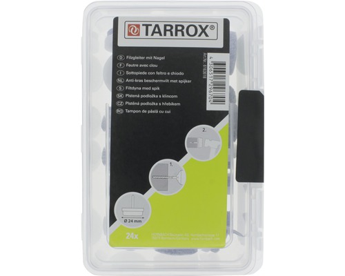 Tarrox anti-kras beschermvilt met spijker, 24 stuks