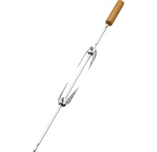Grillspies met houten handvat