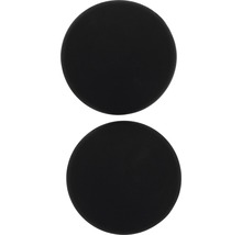 Twee ronde rubberen buffers