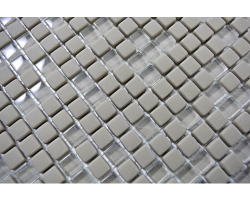 Mozaïektegels met vierkant design van steen en glas