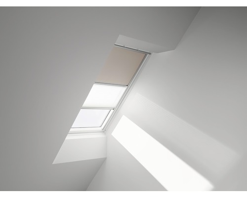 VELUX Verduisterend rolgordijn plus plissé handbediend DFD C02 4556S beige