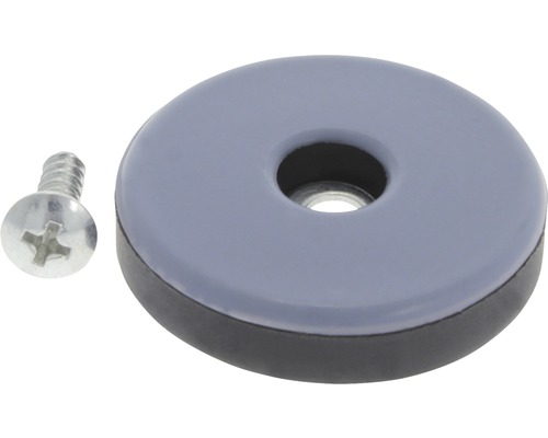 Meubelglijder met schroef voor bevestiging aan meubels