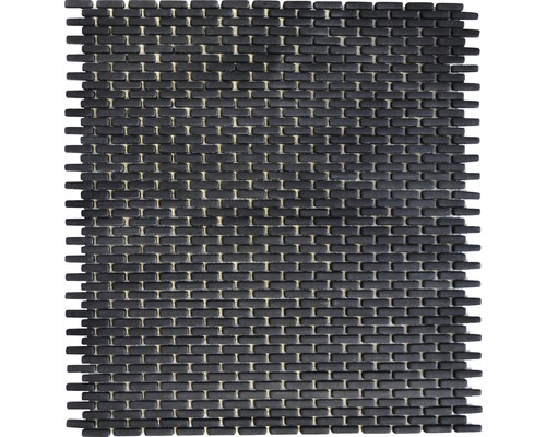 Mozaïektegel glas Cuba B21B zwart 27,5x29,7 cm
