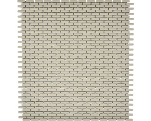 Mozaïektegel glas Cuba B23C creme 27,5x29,7 cm Mosaïektegel in rechthoekig formaat