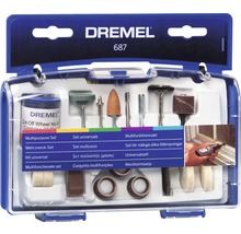 Dremel 687 multifunctionele accessoireset in een blauwe opbergdoos