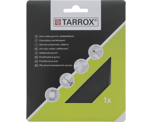Tarrox antisliprubber, zelfklevend, 100x90 millimeter