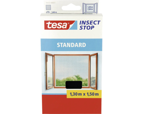 TESA Klittenbandhor raam Insect Stop Standard antraciet 130x150 cm TESA Klittenbandhor raam Insect Stop Standard antraciet 130x150 cm