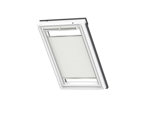 Dakvenster met plissé gordijn