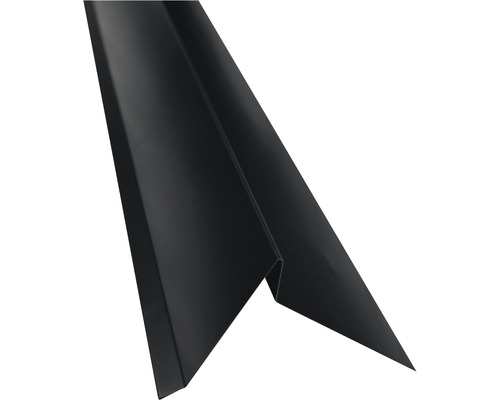 PRECIT Windveer zonder waterslag, RAL9005 zwart, 1000x105x95 mm