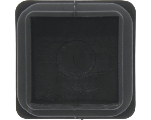 TARROX Afdekdop voor vierkante buis 25x25 mm zwart, 16 stuks