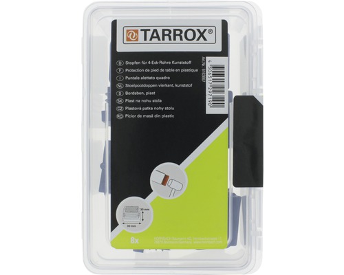 Kunststof stoelpootdoppen voor vierkante buizen, 8 stuks