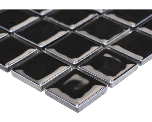 Mozaïektegel met vierkante, glanzende stenen