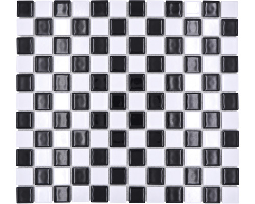 Mozaïektegel keramisch BM 048 zwart/wit 30,5x32,5 cm