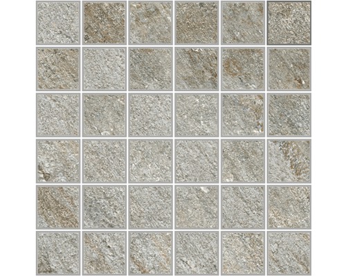 Mozaïektegel keramisch Discovery Colonial 30x30 cm Mozaïektegel met steenlook voor binnenshuis