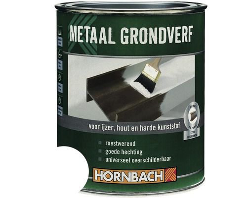 HORNBACH Metaal grondverf mat wit 375 ml Metaal grondverf in een verpakking