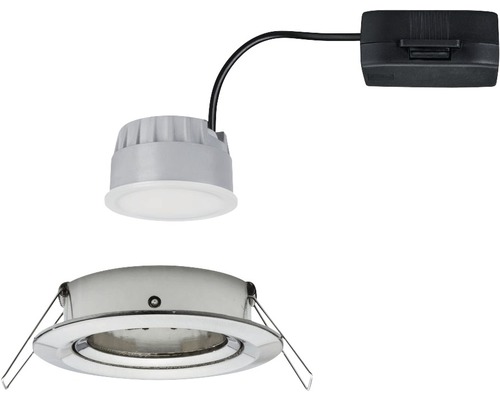 Inbouwspot met zwarte aansluitdoos