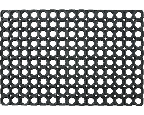 Deurmat rubber noppen zwart 40x60 cm