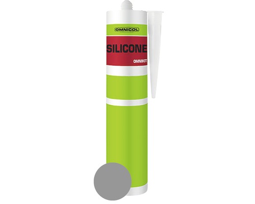 OMNICOL Omnikit silicone portland grijs, 310 ml Siliconen Omnikit koker