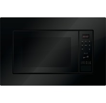 Zwarte inbouwmagnetron met bedieningspaneel
