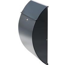 Halfronde wandbriefbus met slot