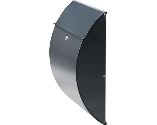 Halfronde wandbriefbus met slot