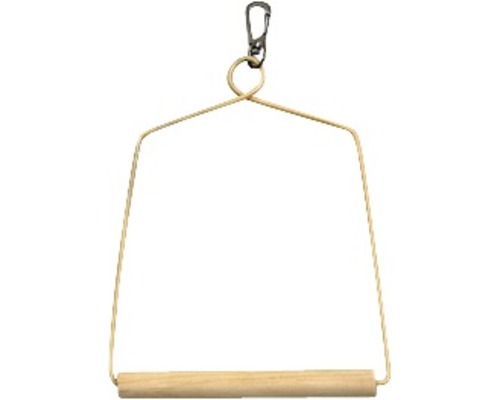 Vogel speelgoed met houten stang en karabijnhaak voor bevestiging