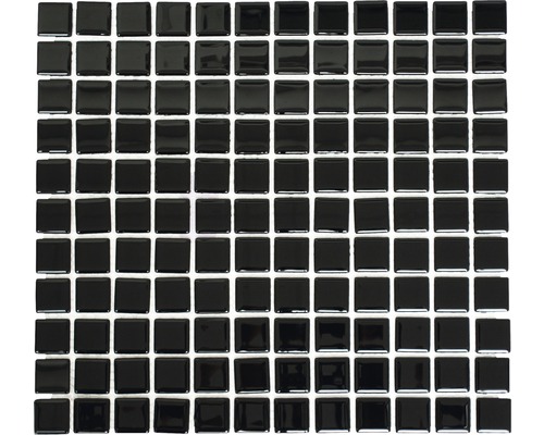 Mozaïektegel glas Crystal CM 4050 zwart 30,5x32,5 cm