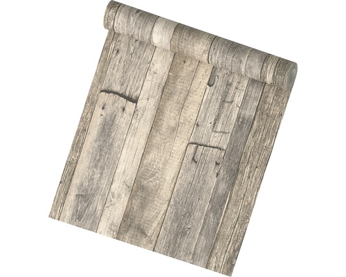 Behangrol met houten plankenpatroon