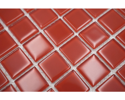 Vierkante glazen mozaïektegels, close-up