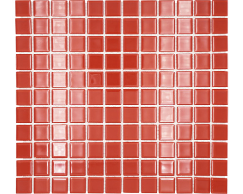 Mozaïektegel glas Crystal CM 4060 rood 30,5x32,5 cm Vierkante mozaïektegels, geschikt voor wand- en vloerbekleding.