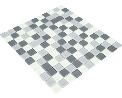 Mozaïektegel van glas en keramiek