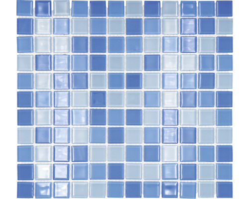 Glasmozaïek Crystal CM 4222 lichtblauw mix 30,5x32,5 cm