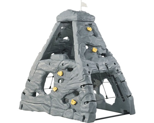 Klimrek voor in de tuin met klimwand en topvlag