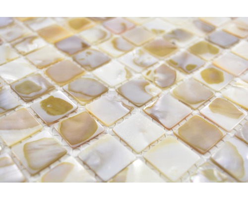 Vierkante mozaïektegels van parelmoer