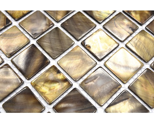 Mozaïektegels van parelmoer in ruitvorm