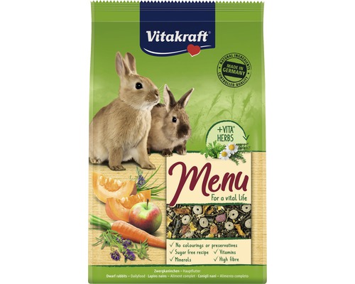 VITAKRAFT Dwergkonijn Menu Vital suikervrij 5 kg