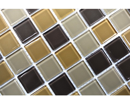 Vierkante glazen mozaïektegels voor wand en vloer