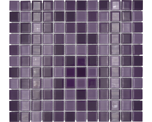 Mozaïektegel glas Crystal CM 4888 paars mix 30,5x32,5 cm