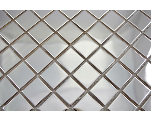 Close-up van een mozaïek van vierkante tegels